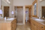 Master ensuite- Jetted tub- Walk in shower